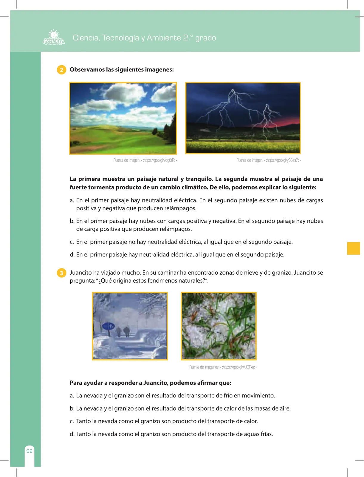 Página 92 de Ciencia, Tecnología y Ambiente 2 : cuaderno de reforzamiento pedagógico - JEC · 2016