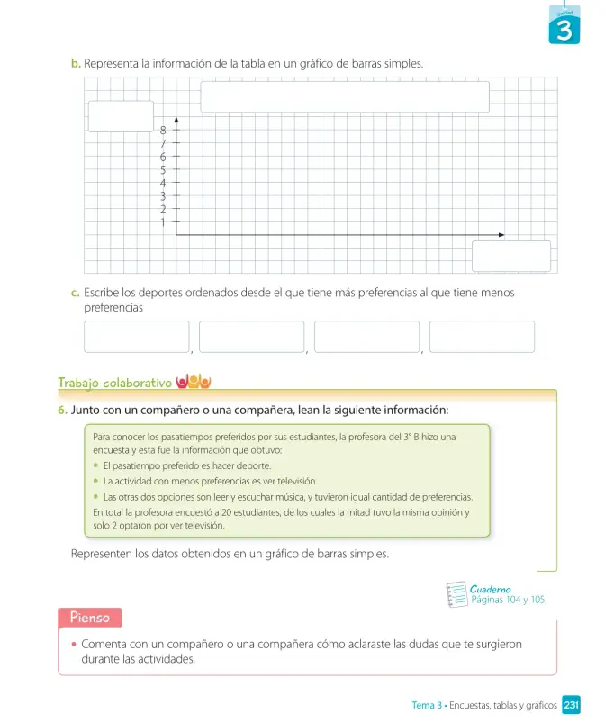Página 233 de Matemática – Tercero Básico | Texto del Estudiante MINEDUC – Descargar PDF · 2019