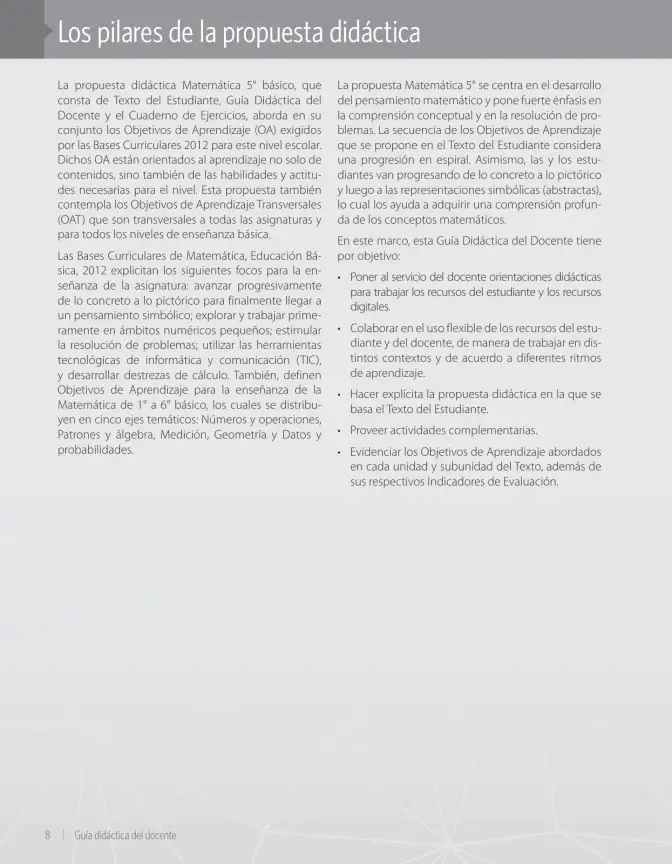 Página 10 de Matemática – Quinto Básico | Texto del Estudiante MINEDUC – Descargar PDF · 2024