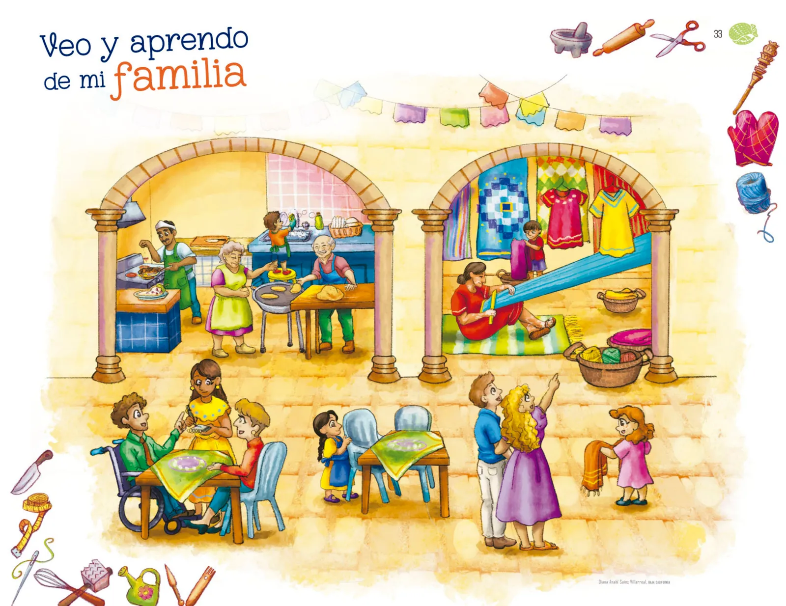 Miniatura página 34 de Explorar e imaginar con mi libro de Preescolar.   Libro de Educación Preescolar Grado 1°  Ciclo Escolar 2025 - 2026