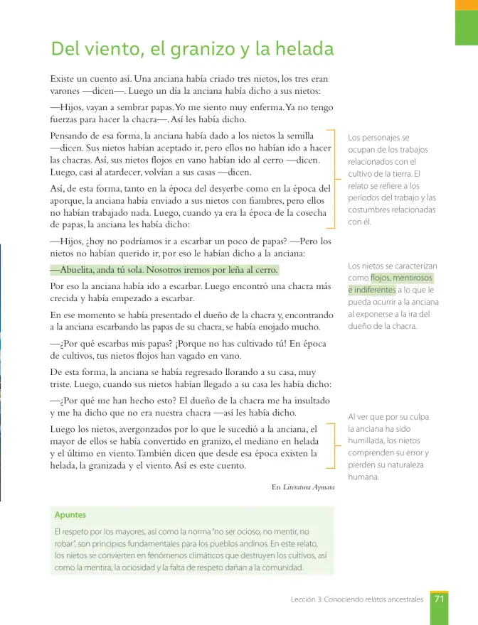 Página 73 de Libro de Lengua y Literatura – Séptimo Básico | Texto del Estudiante MINEDUC – Descargar PDF · 2024