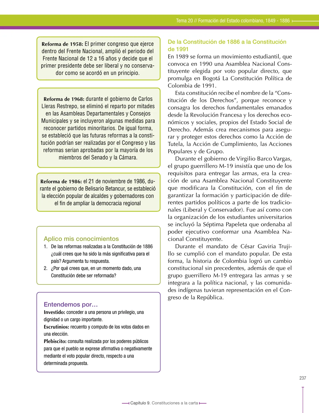 Página 237 de Ciencias Sociales 8° · Secundaria Activa