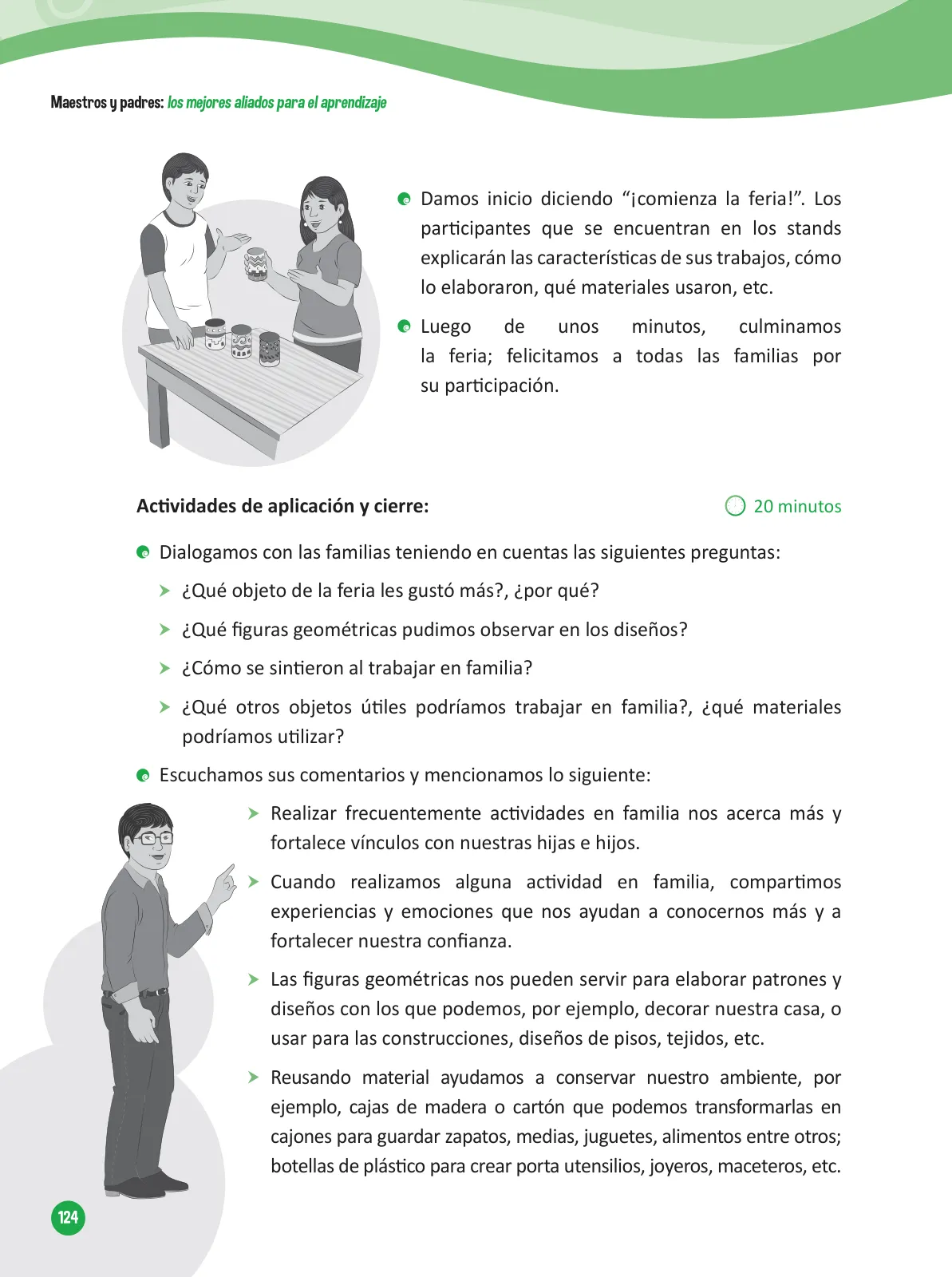 Página 126 de Guía para el trabajo docente con las familias del ciclo V de Primaria · 2016