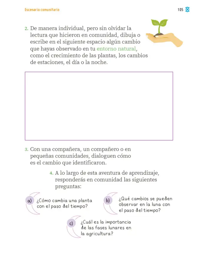 Página 108 de Proyectos Comunitarios. Libro de Educación Primaria Grado 2° Ciclo Escolar 2025 - 2026