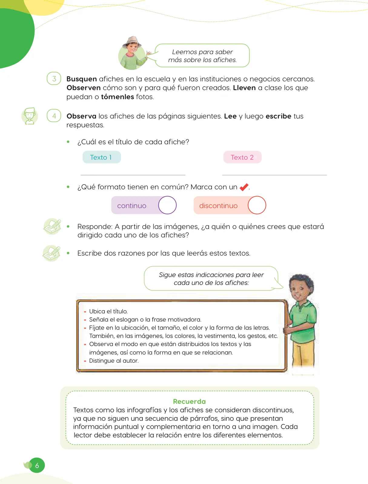 Miniatura página 8 de Cuadernillo de Comunicación 6. Sexto grado de Primaria · 2024