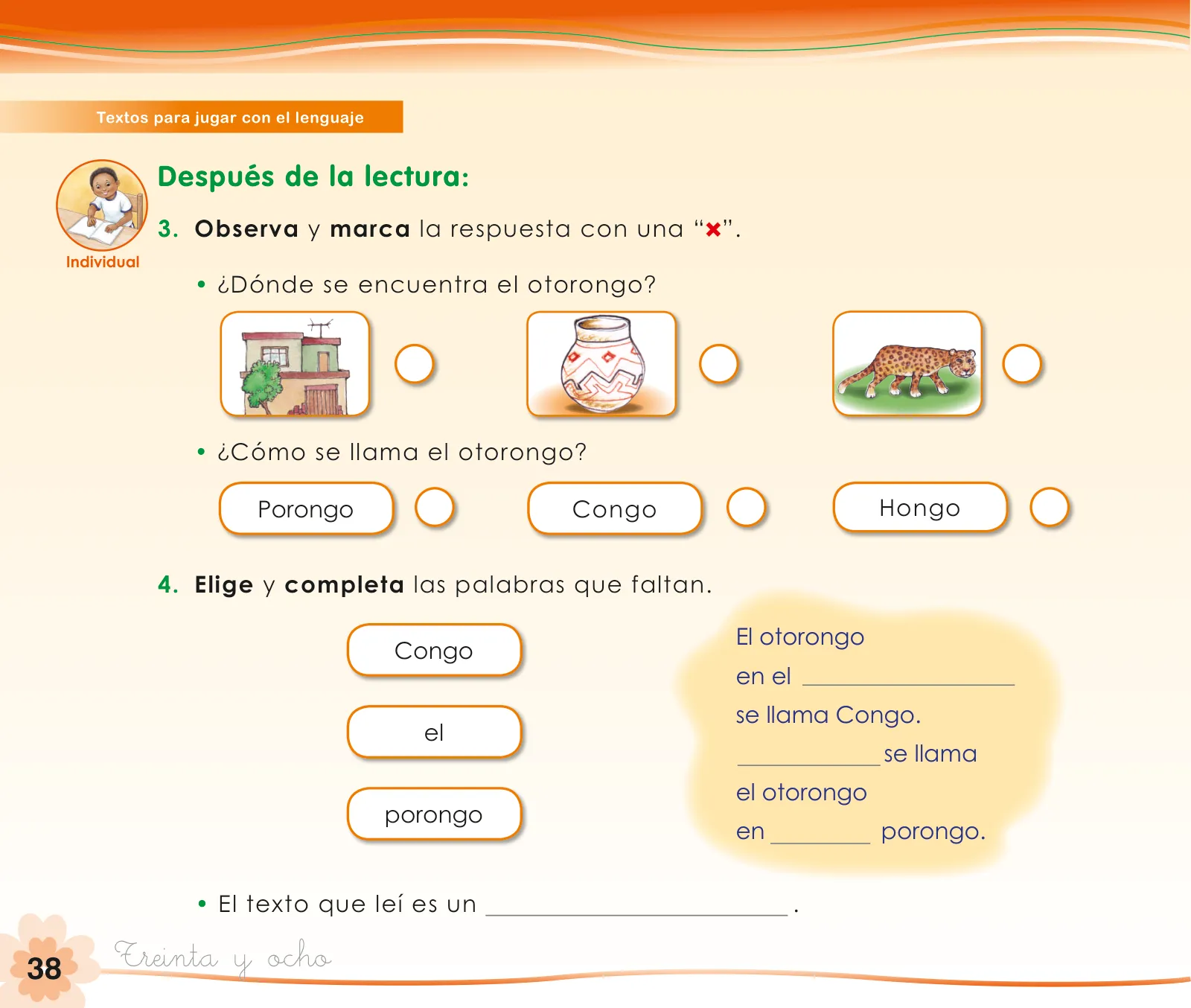 Miniatura página 40 de Comunicación 1 : cuaderno de trabajo para primer grado de Educación Primaria 2019 · 2019