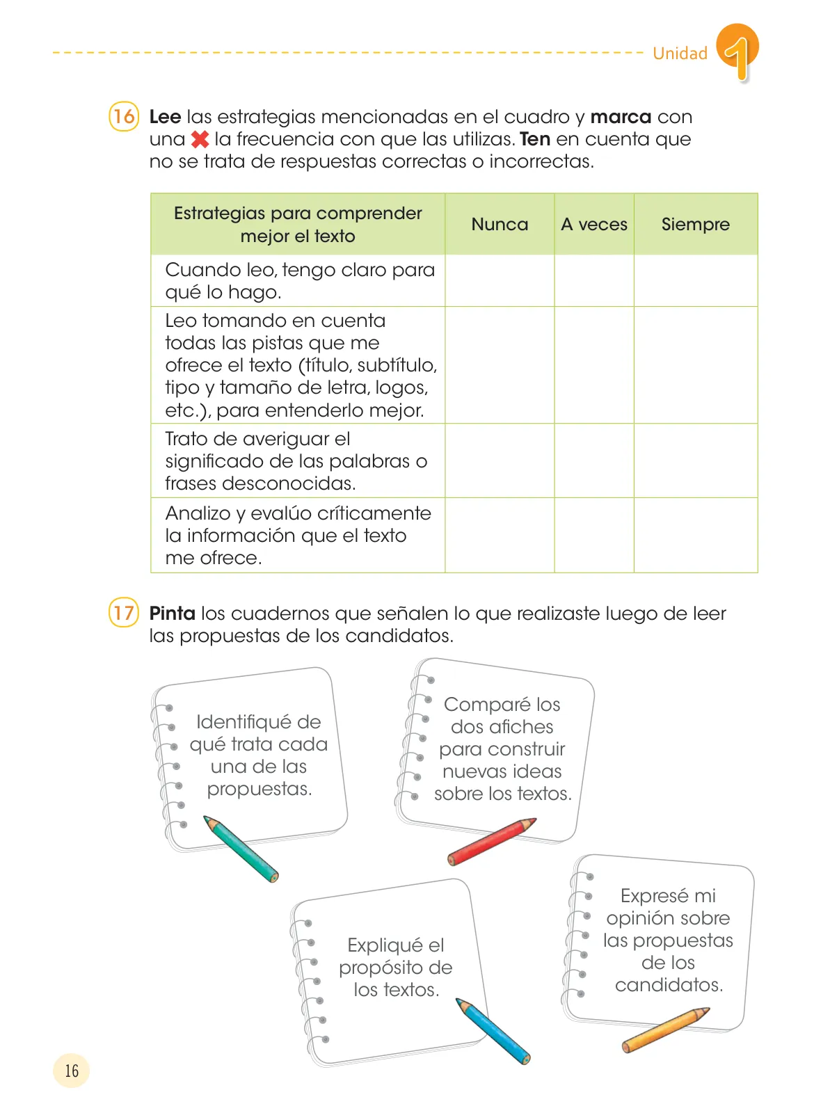 Miniatura página 18 de Comunicación 4 : cuaderno de trabajo para cuarto grado de Educación Primaria 2019 · 2019