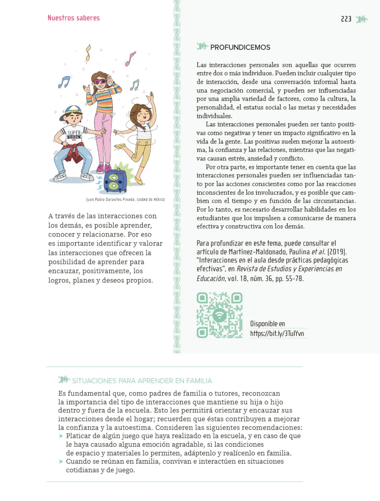 Página 224 de Nuestros saberes: Libro para alumnos, maestros y familia. Libro de Educación Primaria Grado 5° Ciclo Escolar 2025 - 2026