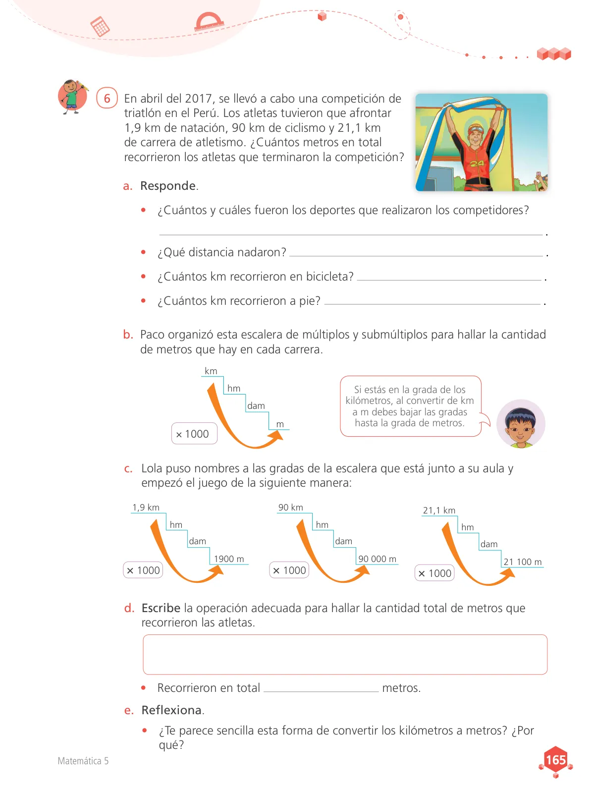 Miniatura página 166 de Matemática 5 : cuaderno de trabajo para quinto grado de Educación Primaria 2018 · 2018