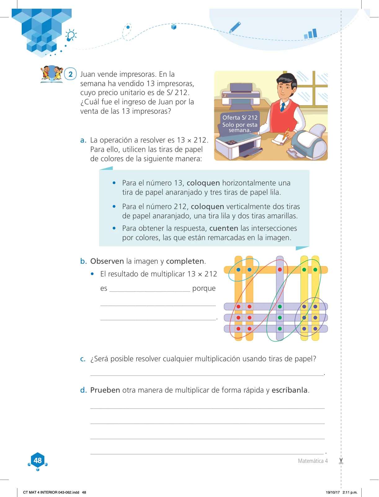 Miniatura página 48 de Matemática 4 : cuaderno de trabajo para cuarto grado de Educación Primaria 2018 · 2018