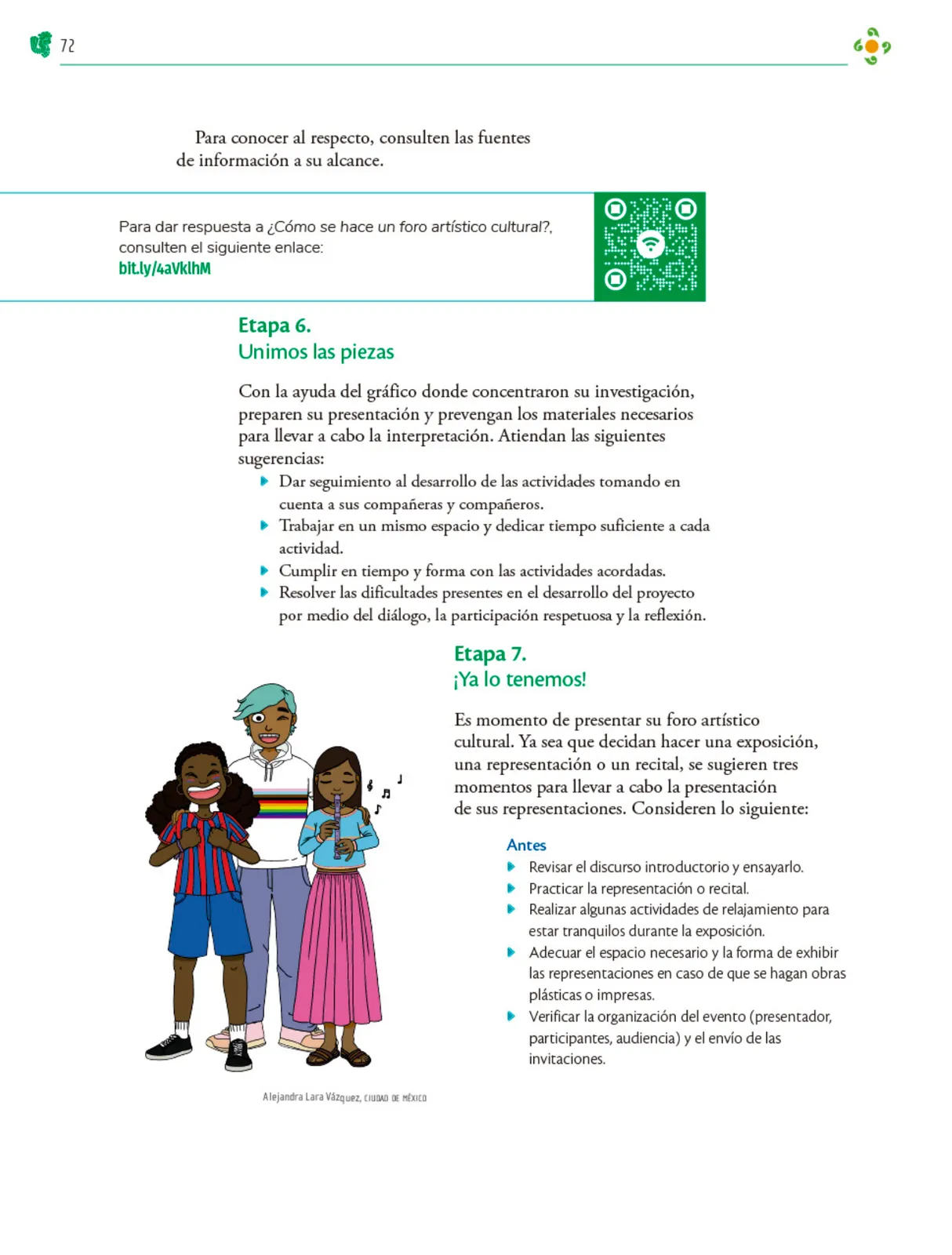 Miniatura página 73 de Colección Nanahuatzin. Nuestro libro de Proyectos.  Tomo III.  Libro de Educación Telesecundaria Grado 3°  Ciclo Escolar 2025 - 2026