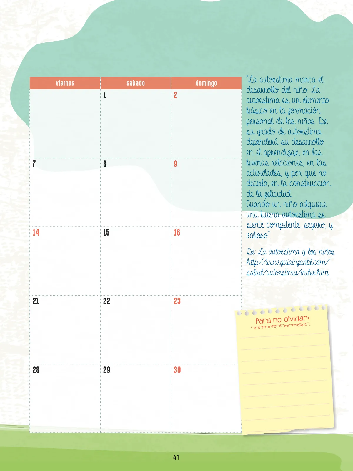 Miniatura página 43 de Agenda pedagógica 2017-2018 para docentes de II Ciclo de Instituciones de nivel de Educación Inicial · 2017