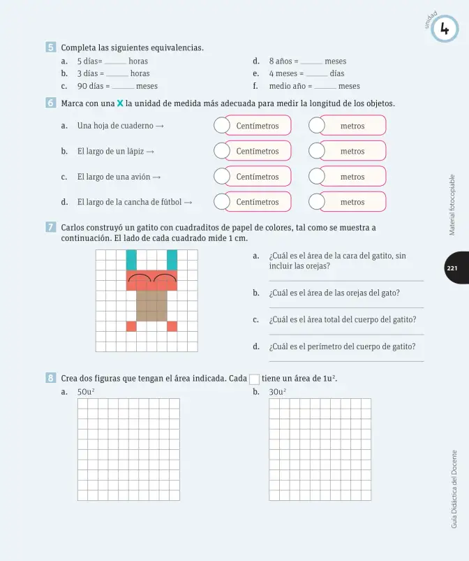 Página 142 de Matemática – Cuarto Básico | Texto del Estudiante MINEDUC – Descargar PDF · 2024