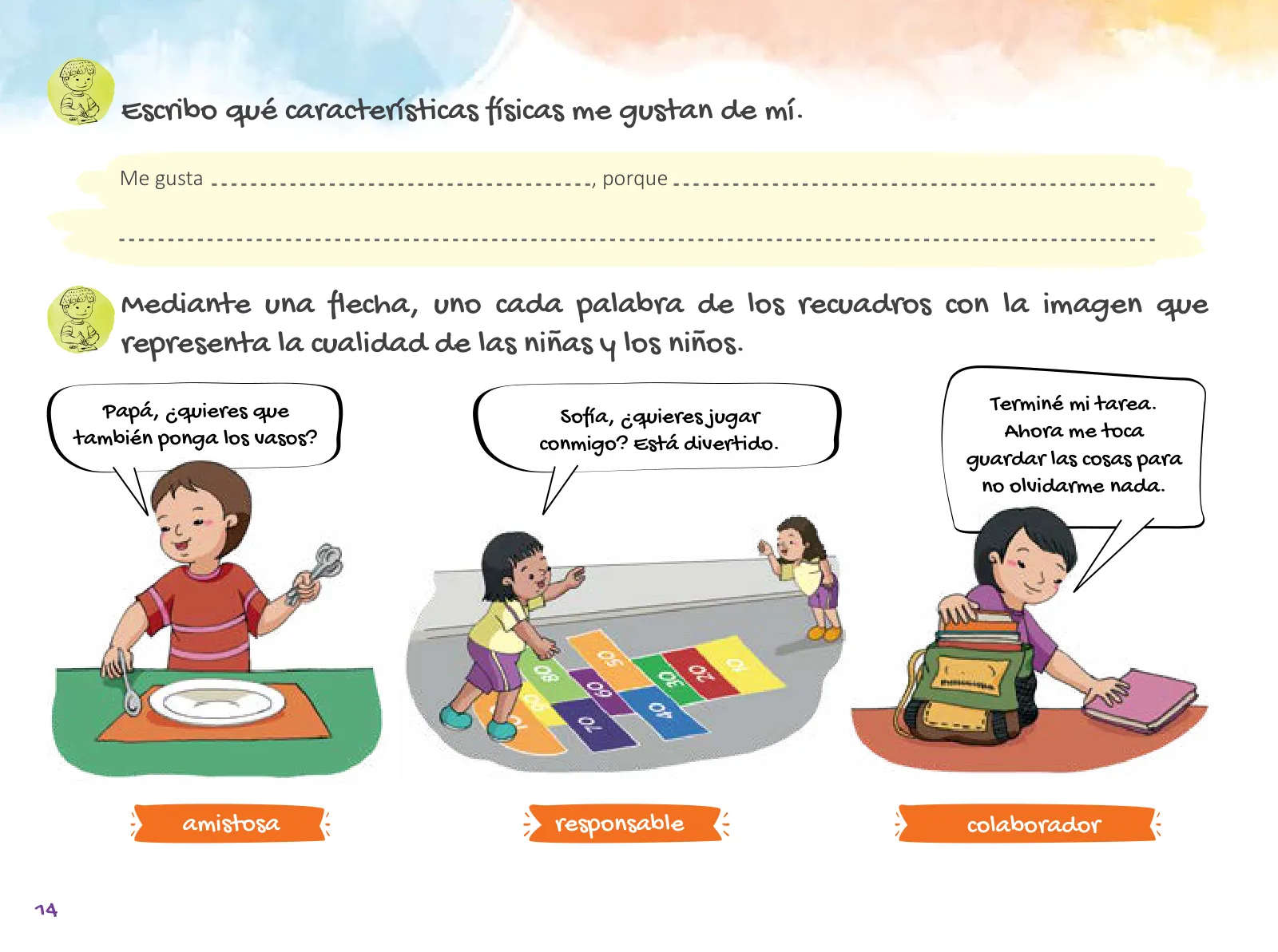Miniatura página 16 de Cuadernillo de Tutoría 2 : segundo grado de Educación Primaria · 2021