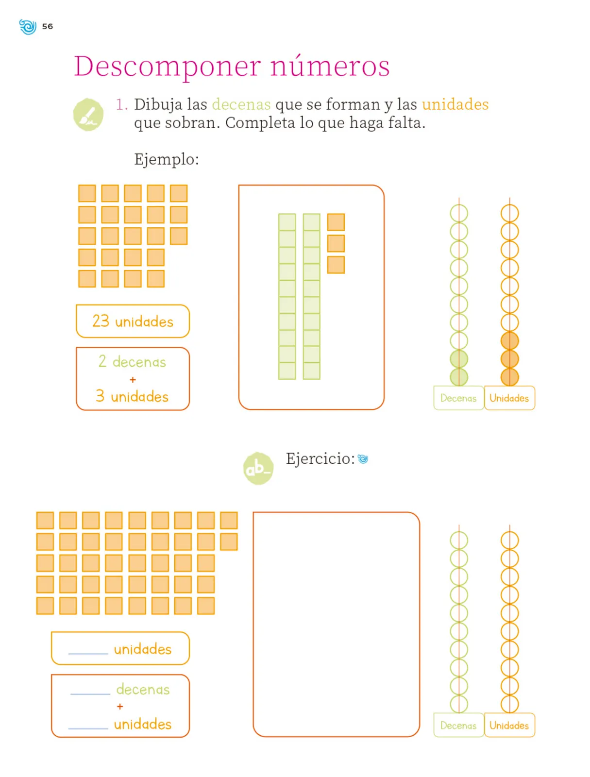 Miniatura página 57 de Múltiples lenguajes. Trazos y números.   Libro de Educación Primaria Grado 1°  Ciclo Escolar 2025 - 2026