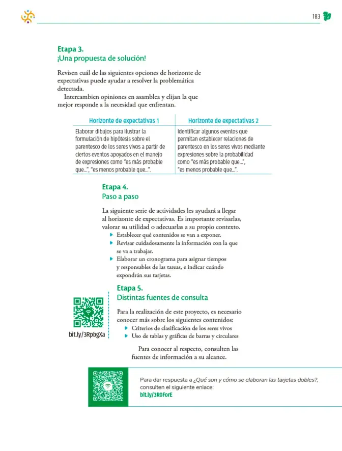 Página 184 de Colección Ximhai. Nuestro libro de Proyectos. Tomo I. Libro de Educación Telesecundaria Grado 1° Ciclo Escolar 2025 - 2026