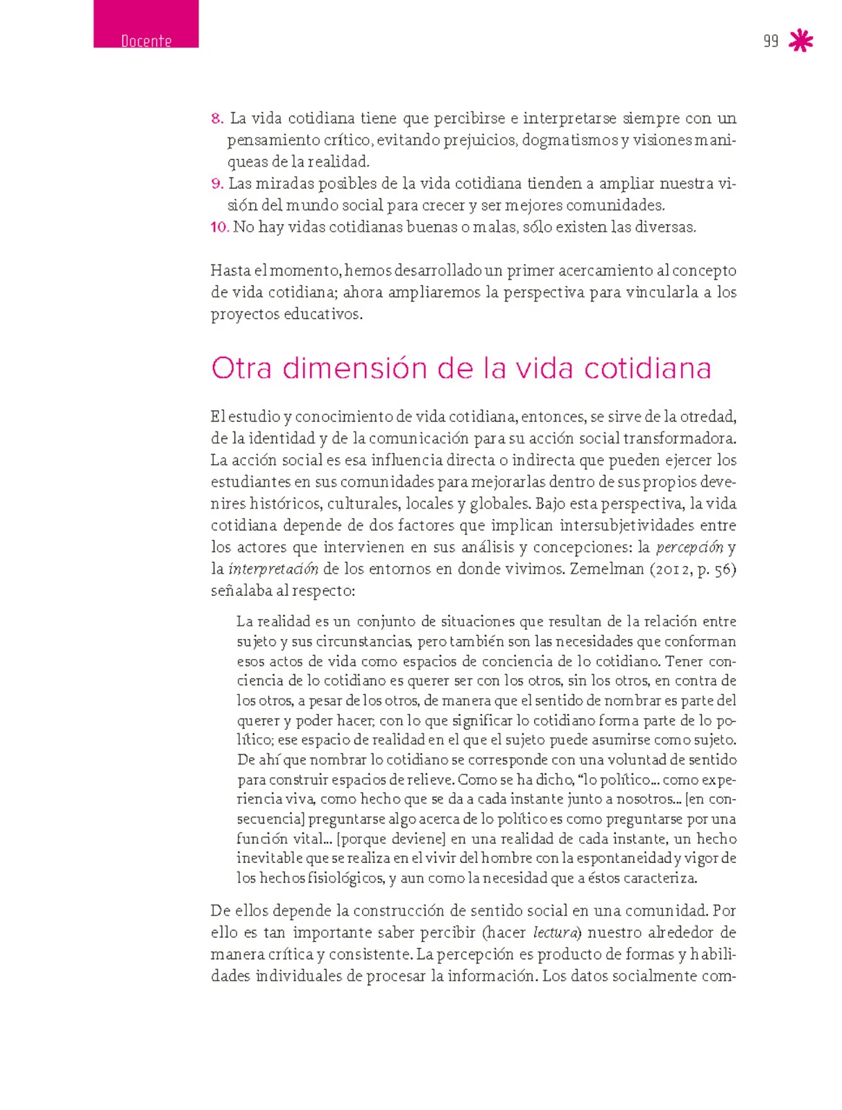 Página 100 de Un libro sin recetas para la maestra y el maestro. Fase 6. Libro de Educación Secundaria Grado 1°, 2°, 3° Ciclo Escolar 2025 - 2026