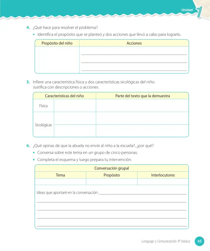 Página 113 de Lenguaje y Comunicación – Cuarto Básico | Texto del Estudiante MINEDUC – Descargar PDF · 2024