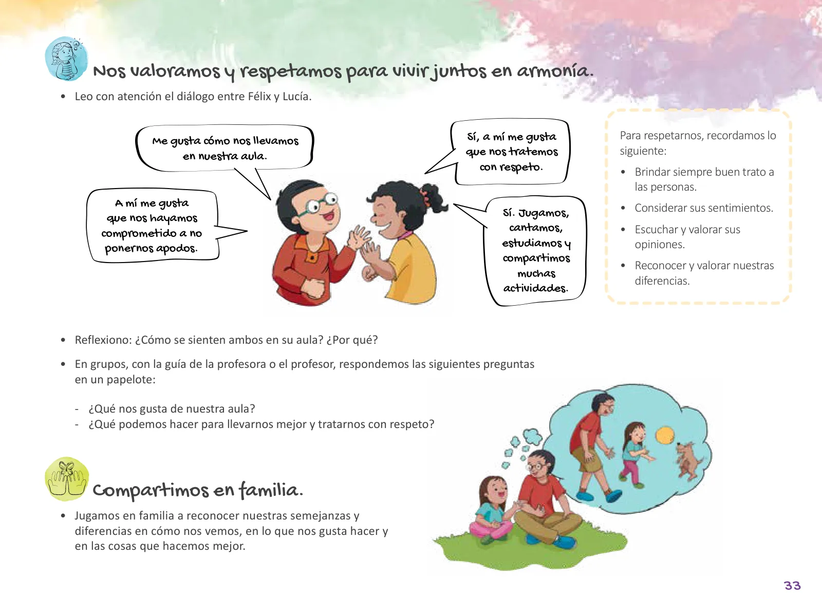 Miniatura página 35 de Cuadernillo de Tutoría 3 : tercer grado de Educación Primaria · 2021
