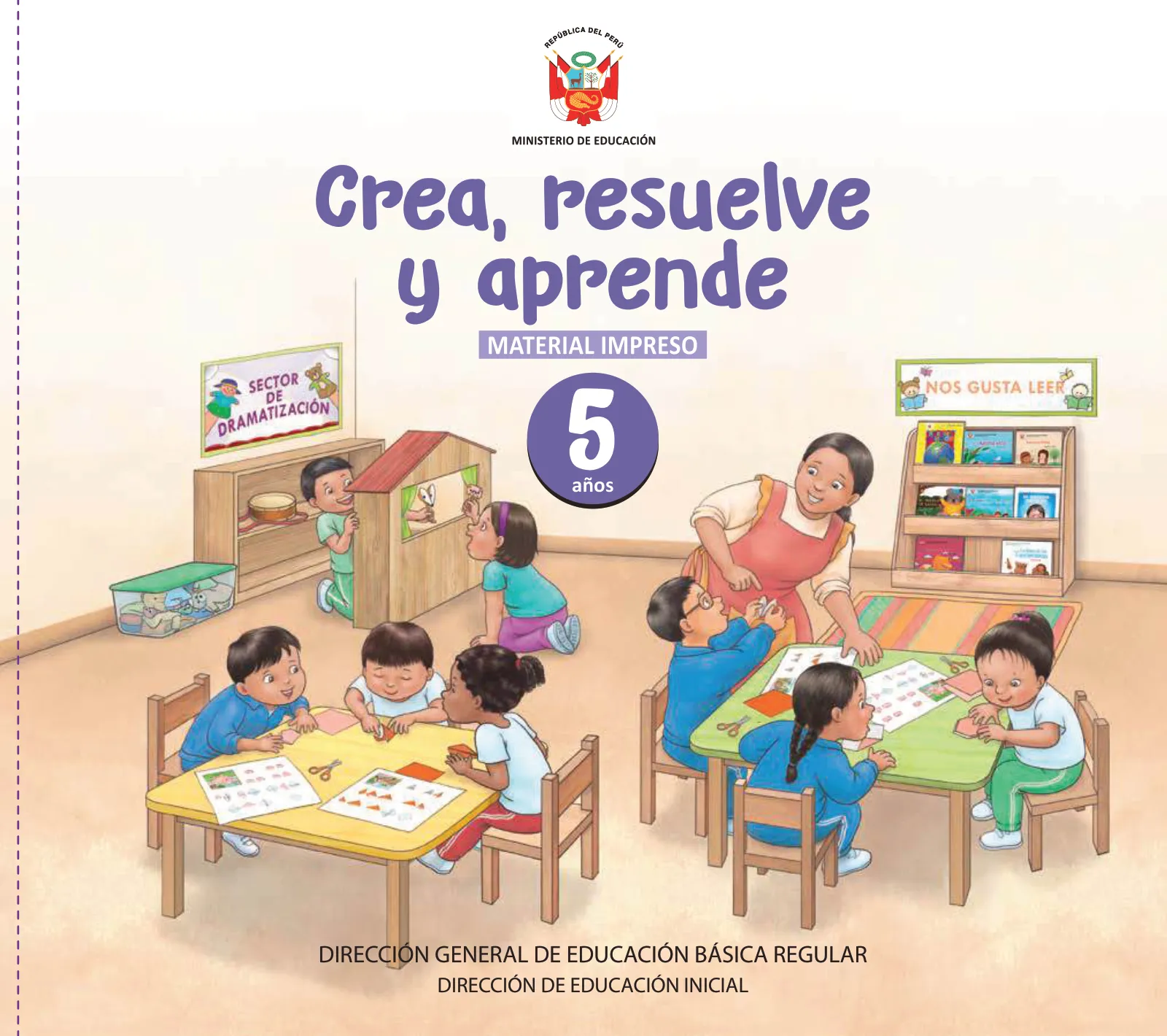 Página 3 de Crea, resuelve y aprende. Material impreso para niñas y niños de 5 años · 2024