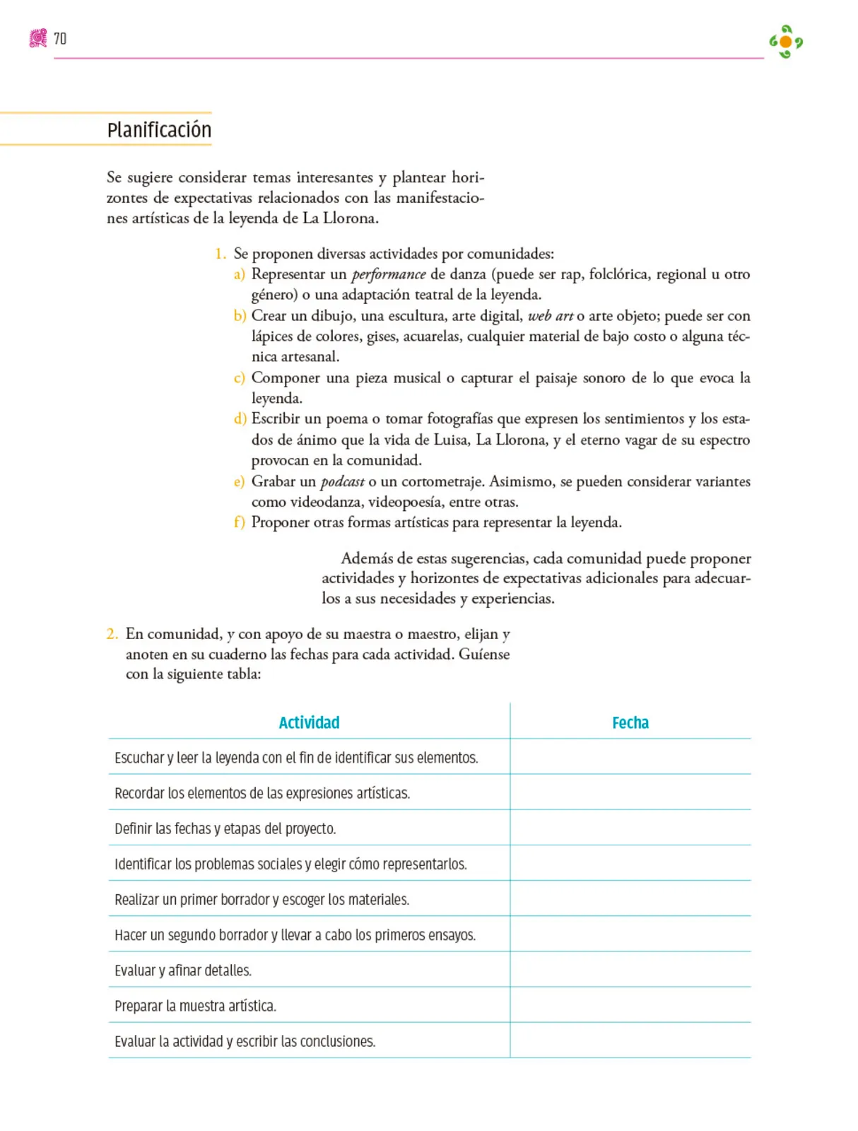 Página 71 de Colección Sk´asolil. Nuestro libro de proyectos. Libro de Educación Secundaria Grado 2° Ciclo Escolar 2025 - 2026