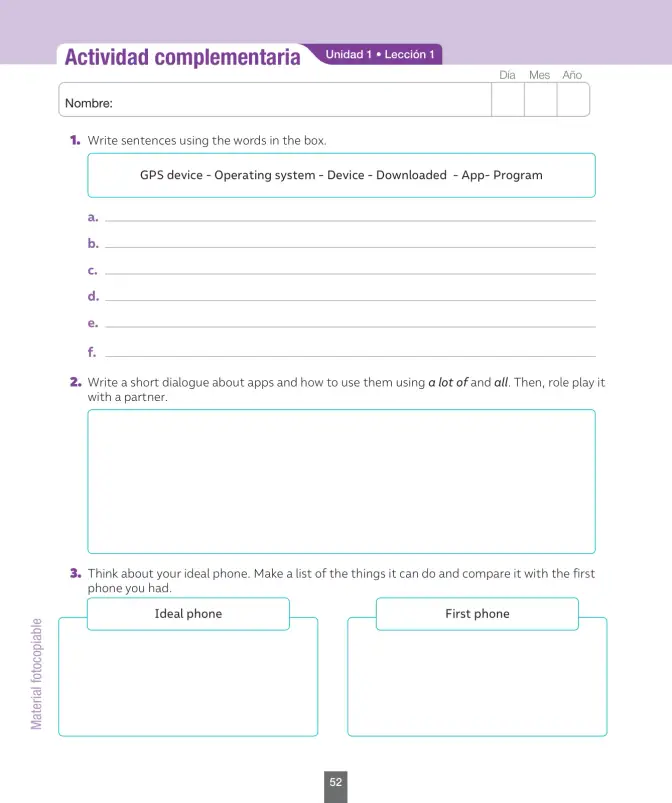 Página 53 de Inglés – Octavo Básico | Student’s Book MINEDUC – Descargar PDF · 2024