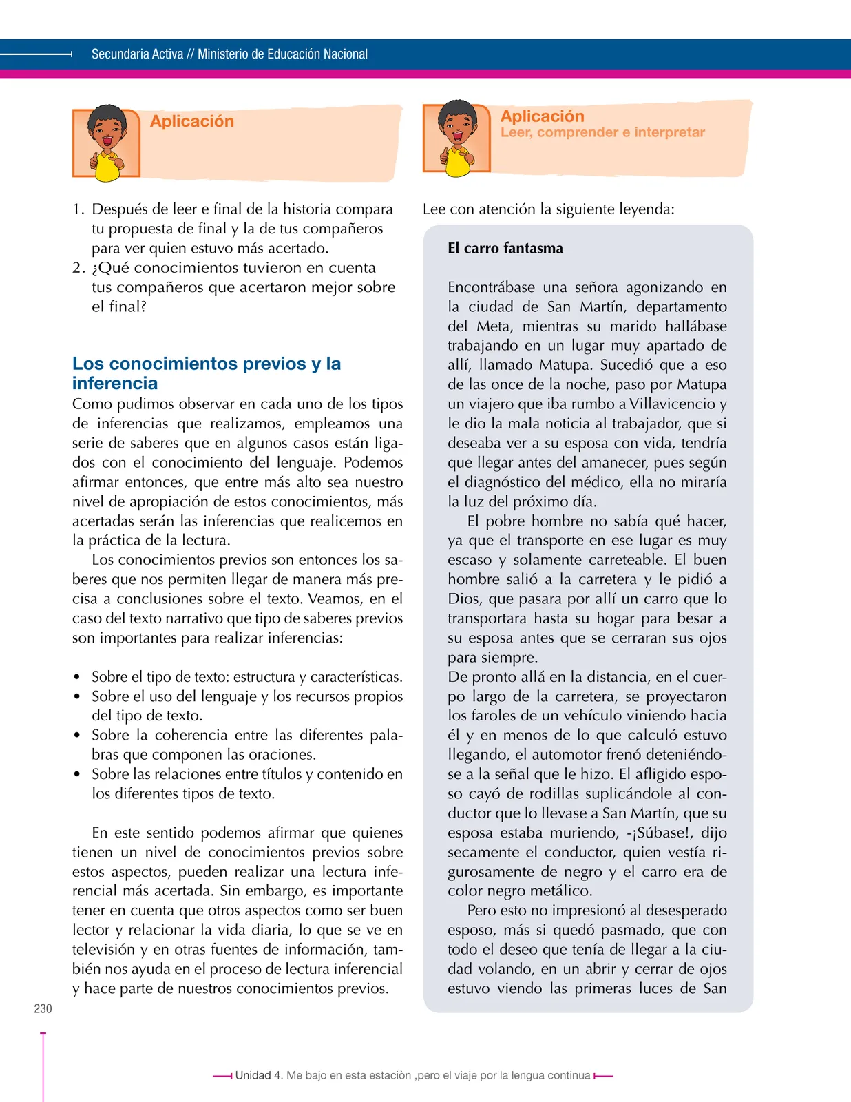 Miniatura página 230 de Lenguaje 7° · Secundaria Activa