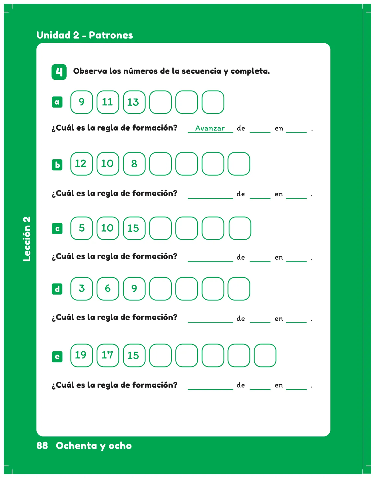 Página 90 de Matemática – Segundo Básico | Texto del Estudiante MINEDUC – Descargar PDF · 2024