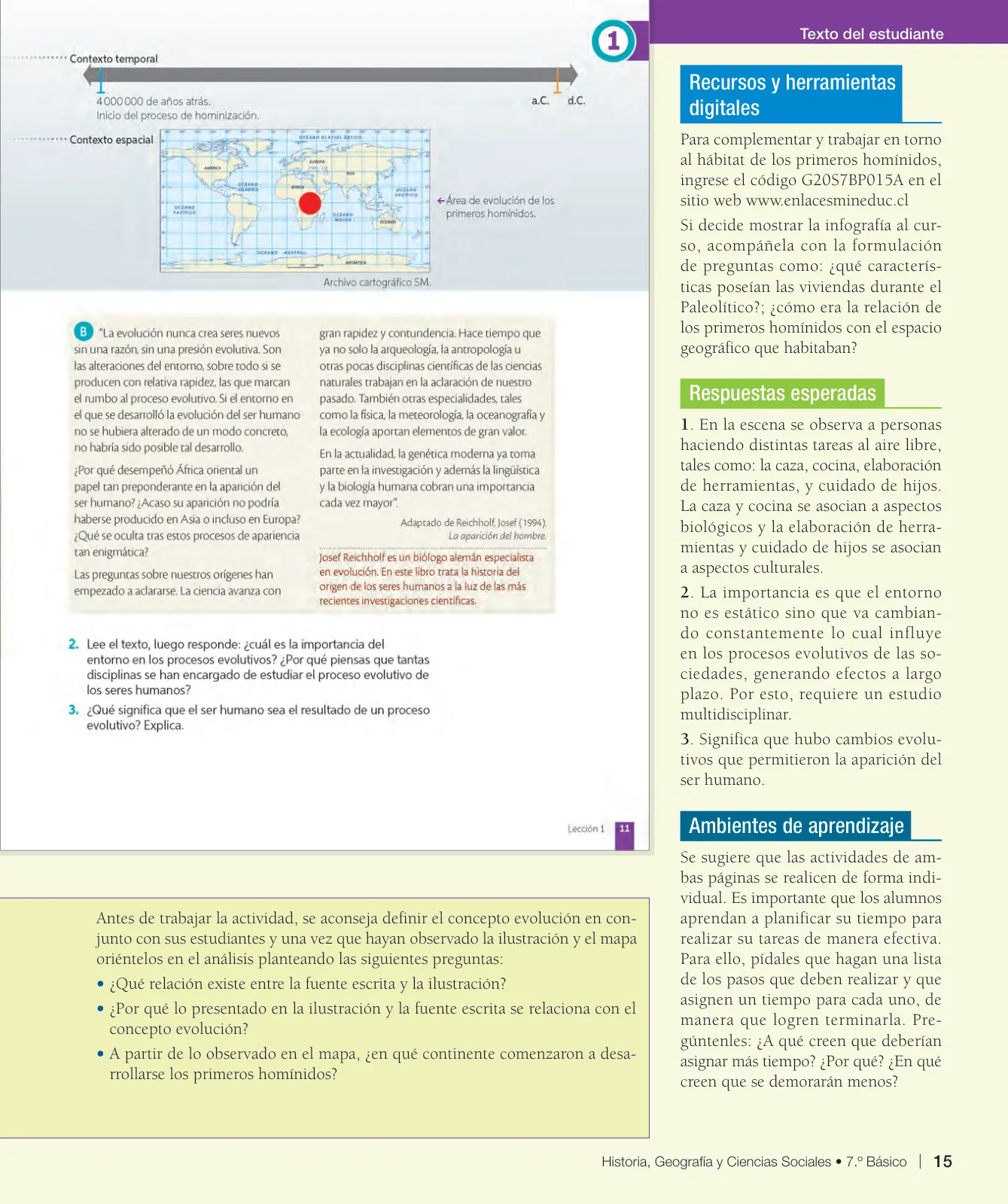 Miniatura página 16 de Historia, Geografía y Ciencias Sociales – Séptimo Básico | Texto del Estudiante MINEDUC – Descargar PDF · 2024