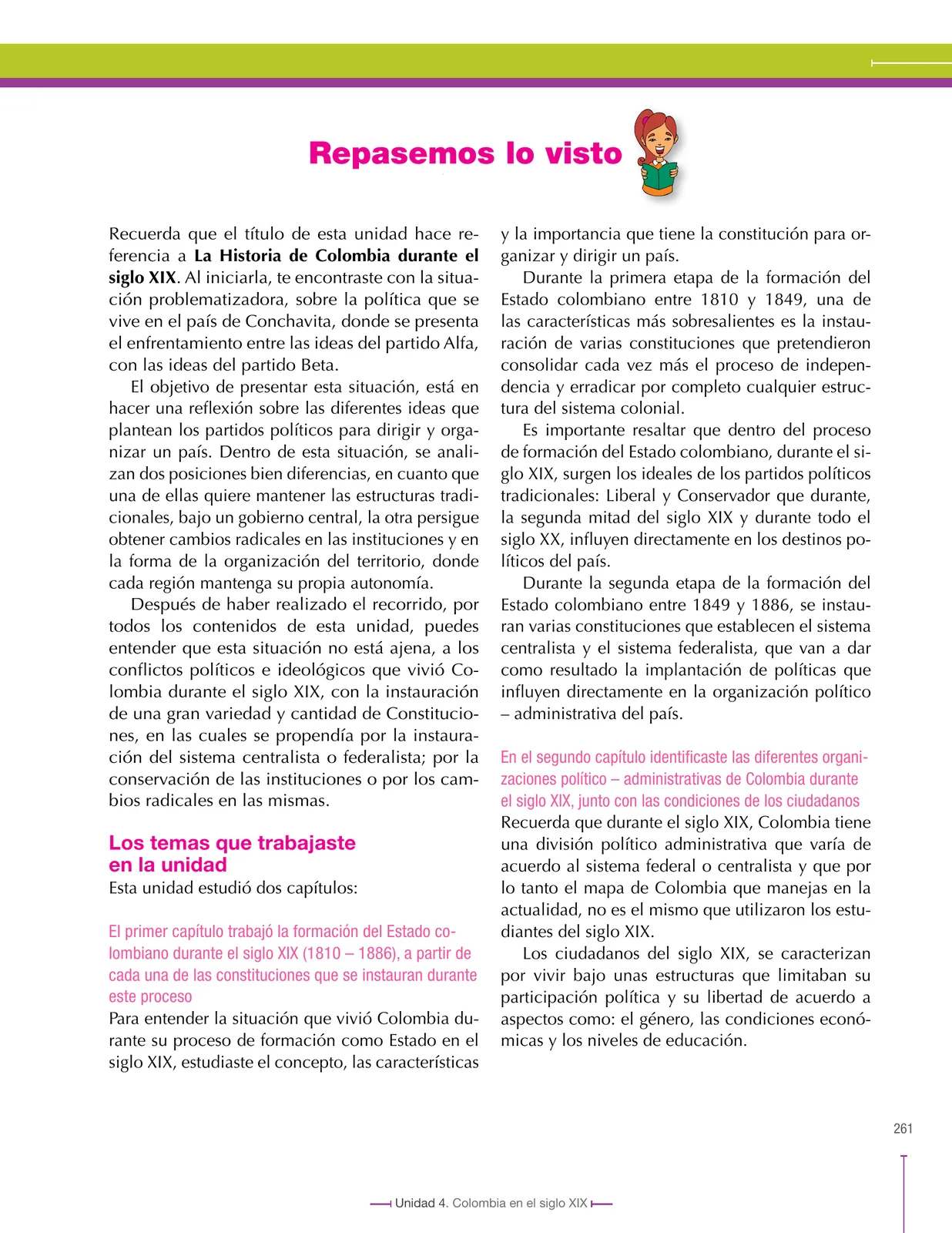 Miniatura página 261 de Ciencias Sociales 8° · Secundaria Activa