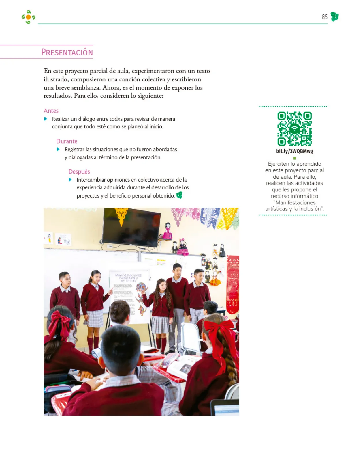 Miniatura página 86 de Colección Ximhai. Nuestro libro de Proyectos.  Tomo III.  Libro de Educación Telesecundaria Grado 1°  Ciclo Escolar 2025 - 2026