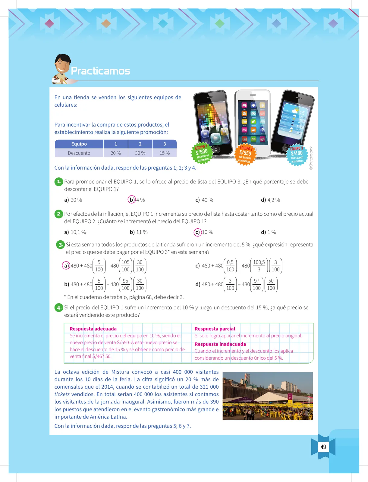Miniatura página 51 de Resolvamos problemas 5 : manual para el docente 2018 · 2018