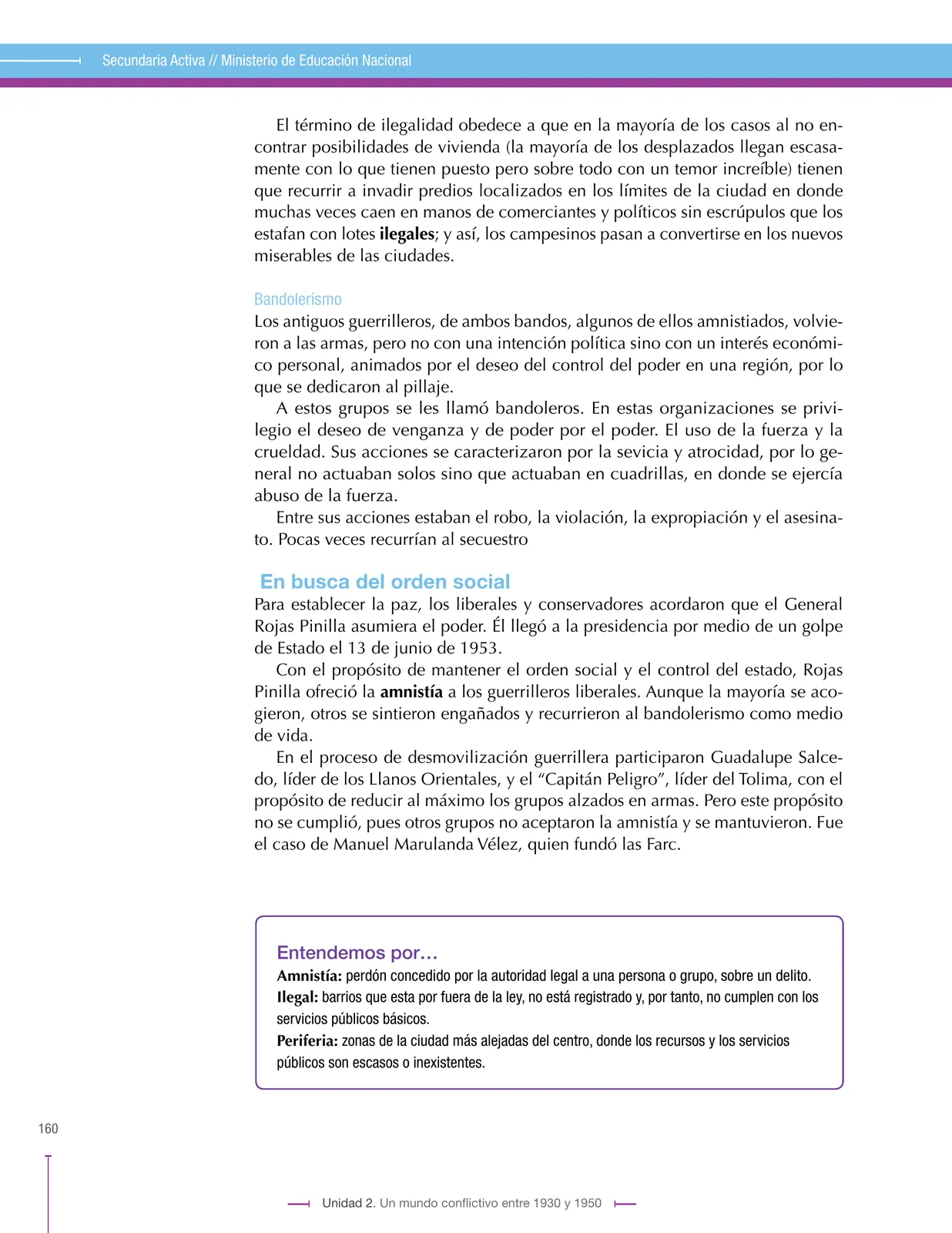 Página 160 de Ciencias Sociales 9° · Secundaria Activa