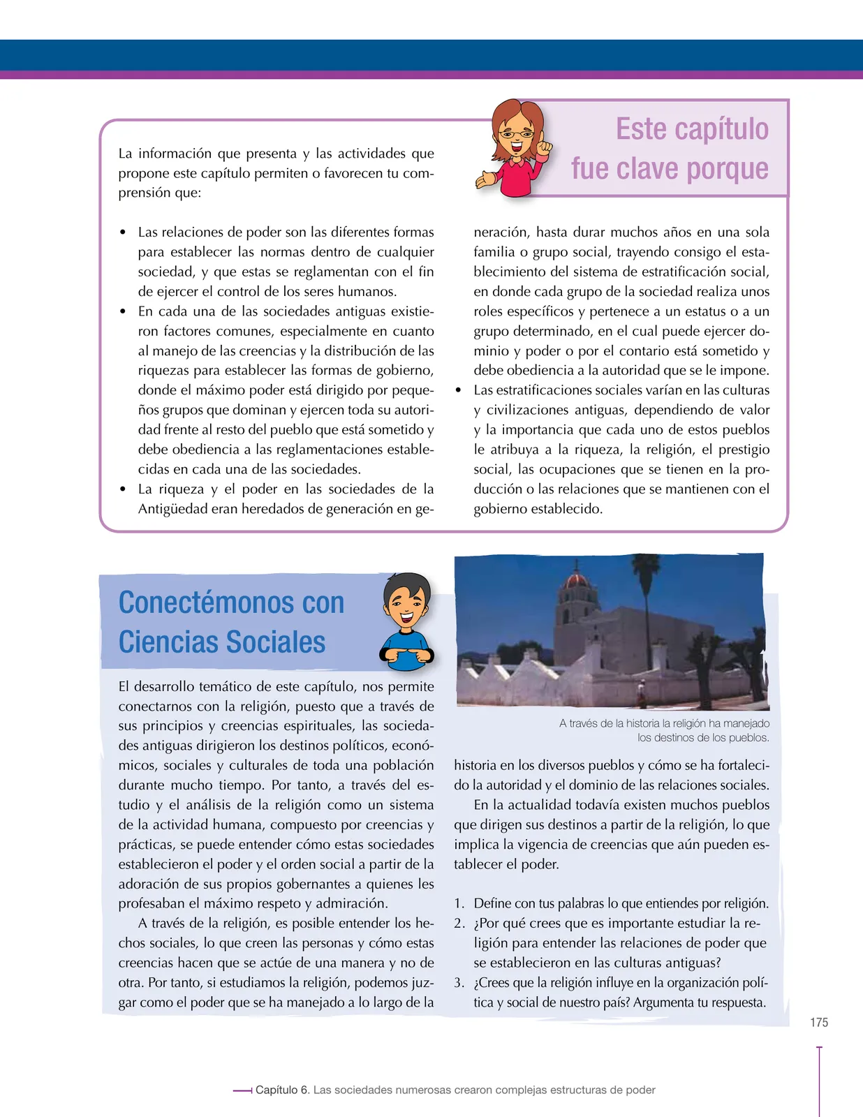 Página 175 de Ciencias Sociales 6° · Secundaria Activa