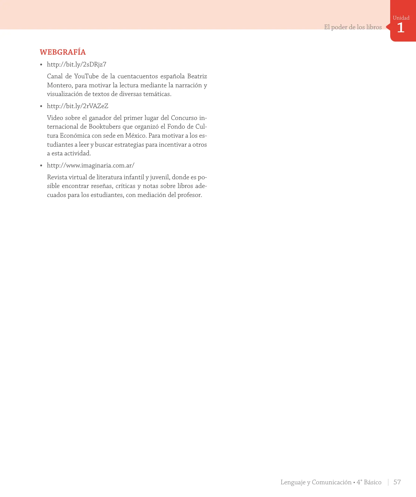 Página 59 de Lenguaje y Comunicación – Cuarto Básico | Texto del Estudiante MINEDUC – Descargar PDF · 2024