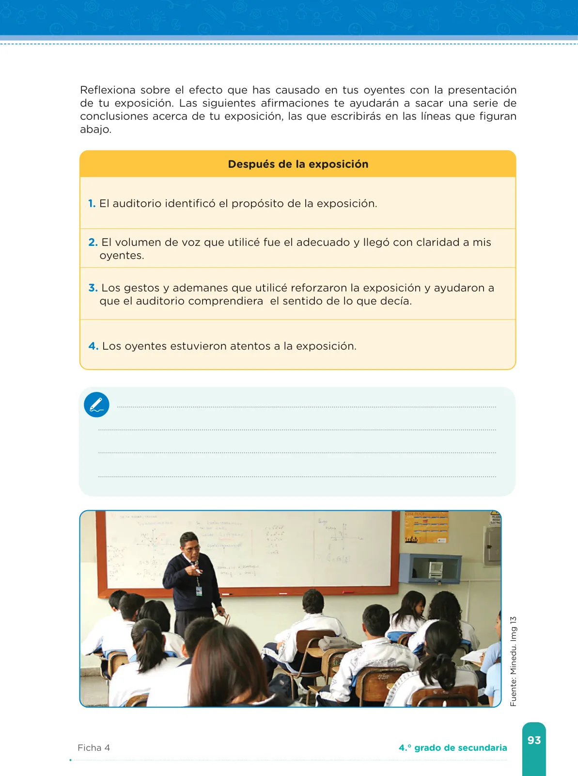 Miniatura página 95 de Fichas de aprendizaje de Comunicación 4 · 2024