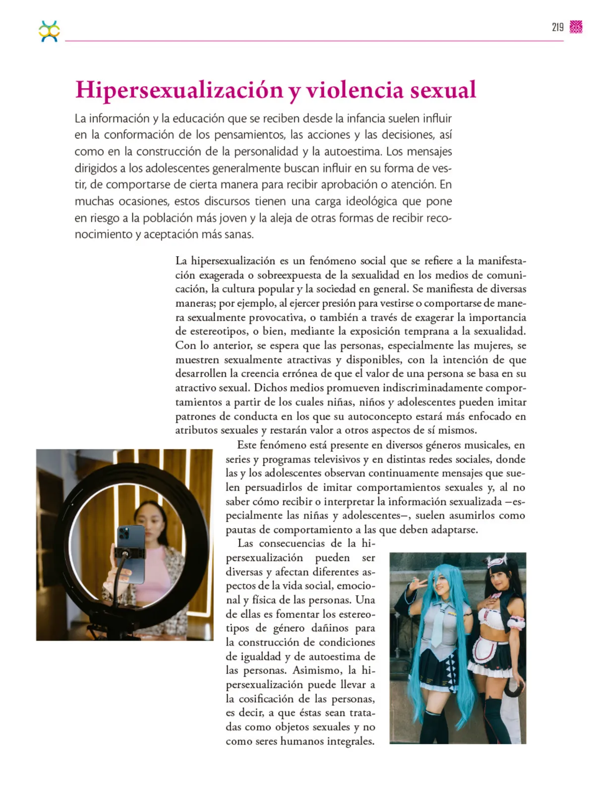Miniatura página 220 de Colección Sk´asolil. De lo humano y lo comunitario.   Libro de Educación Secundaria Grado 2°  Ciclo Escolar 2025 - 2026