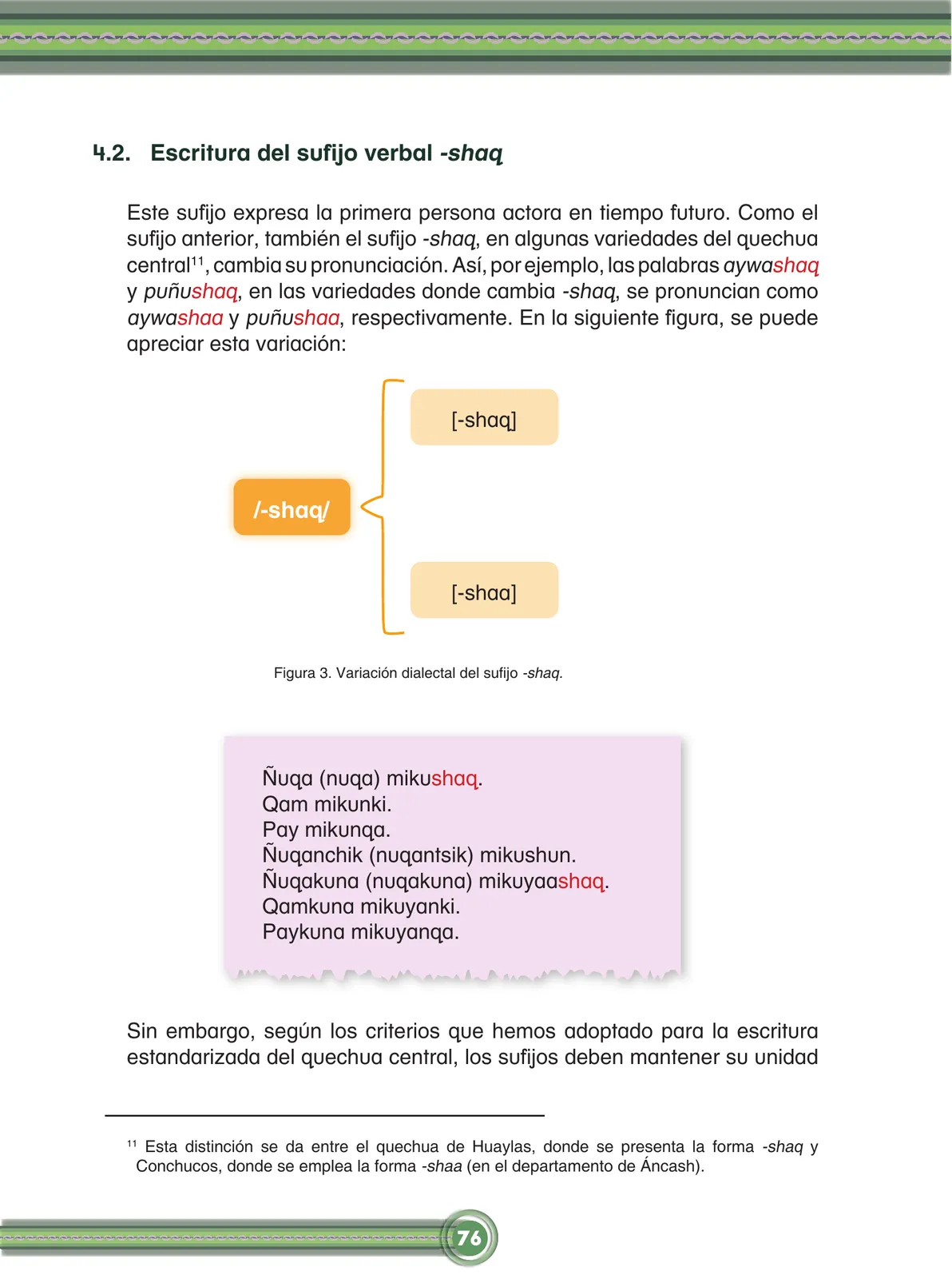 Página 78 de Chawpin qichwata alli qillqanapaq maytu = Manual de escritura quechua central · 2020