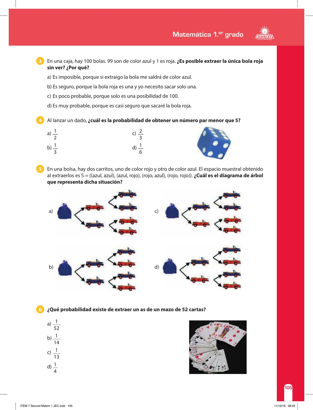 Miniatura página 105 de Matemática 1 : cuaderno de reforzamiento pedagógico - JEC · 2016
