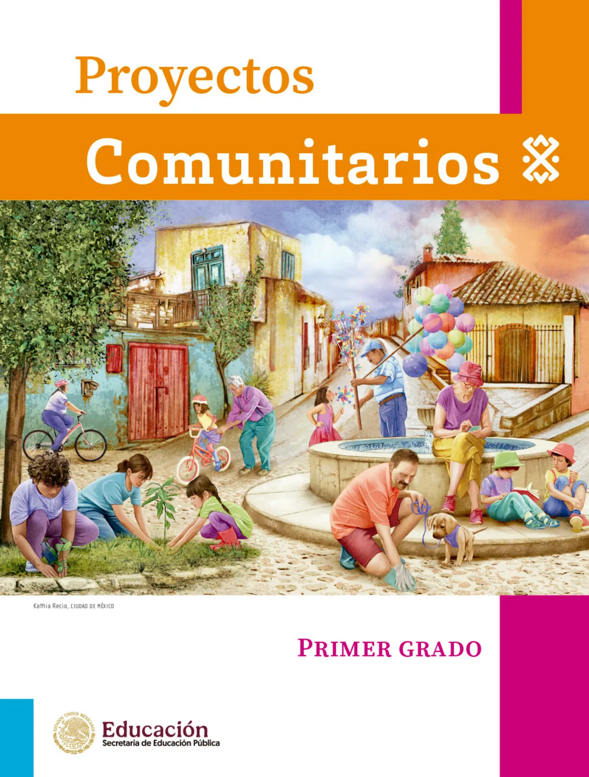 Página 2 de Proyectos Comunitarios.   Libro de Educación Primaria Grado 1°  Ciclo Escolar 2025 - 2026