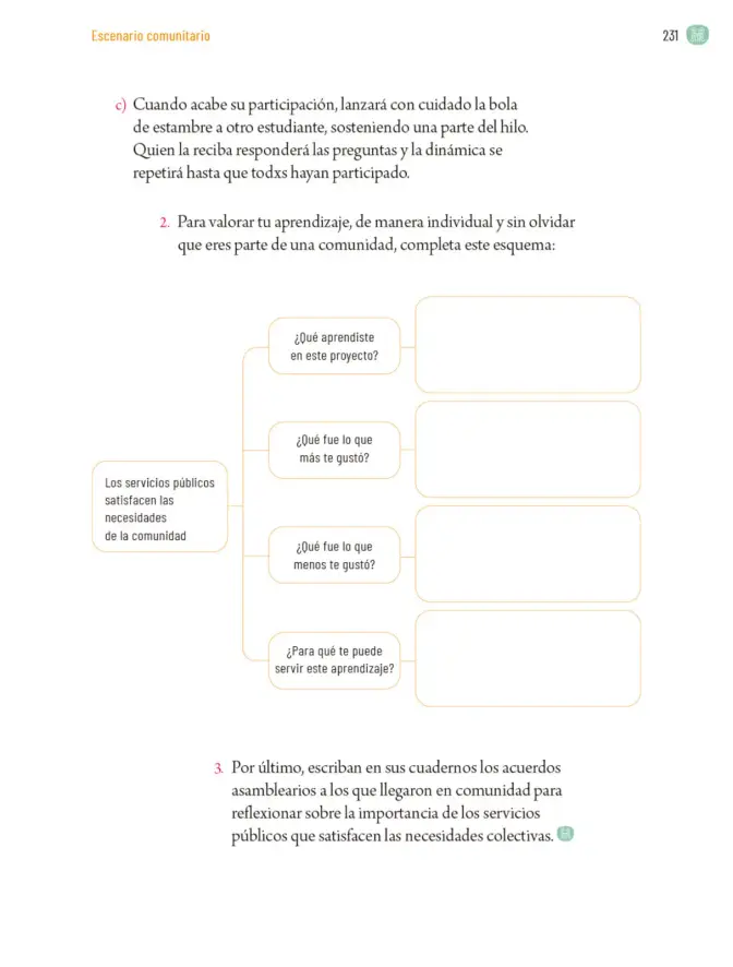 Página 234 de Proyectos Comunitarios. Libro de Educación Primaria Grado 5° Ciclo Escolar 2025 - 2026