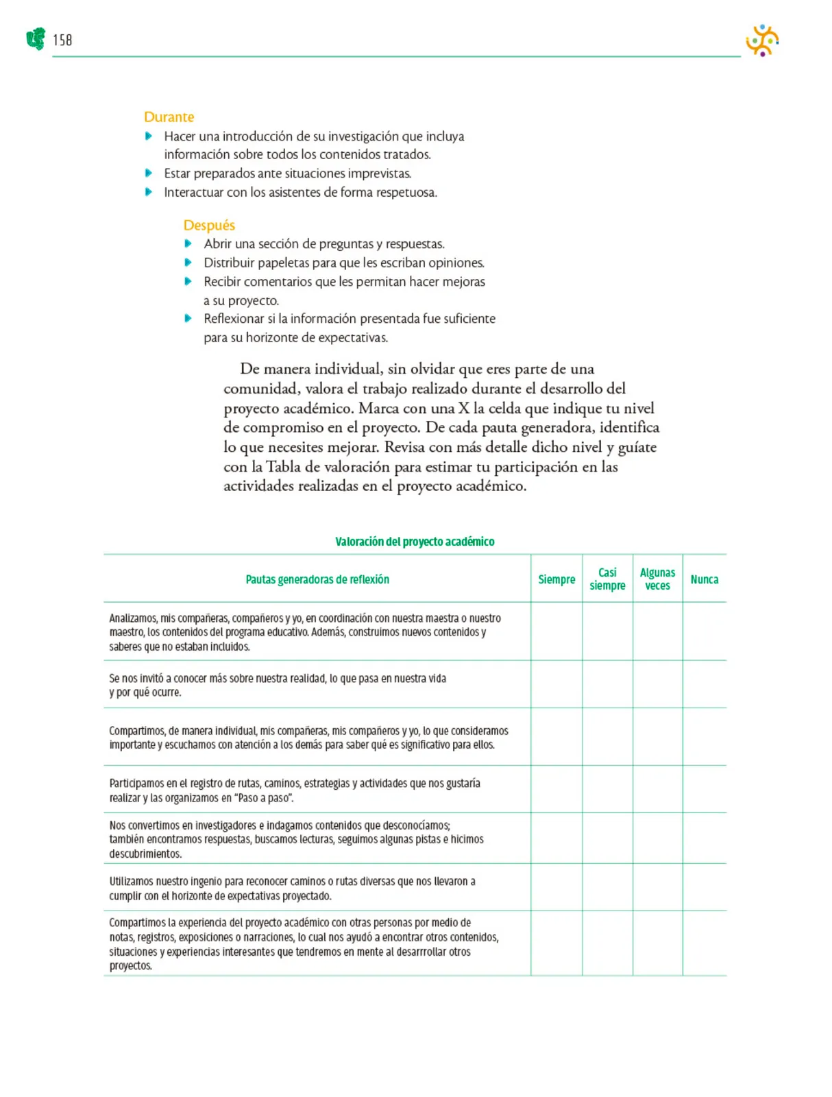 Miniatura página 159 de Colección Sk´asolil. Nuestro libro de Proyectos. Tomo I.    Libro de Educación Telesecundaria Grado 2°  Ciclo Escolar 2025 - 2026