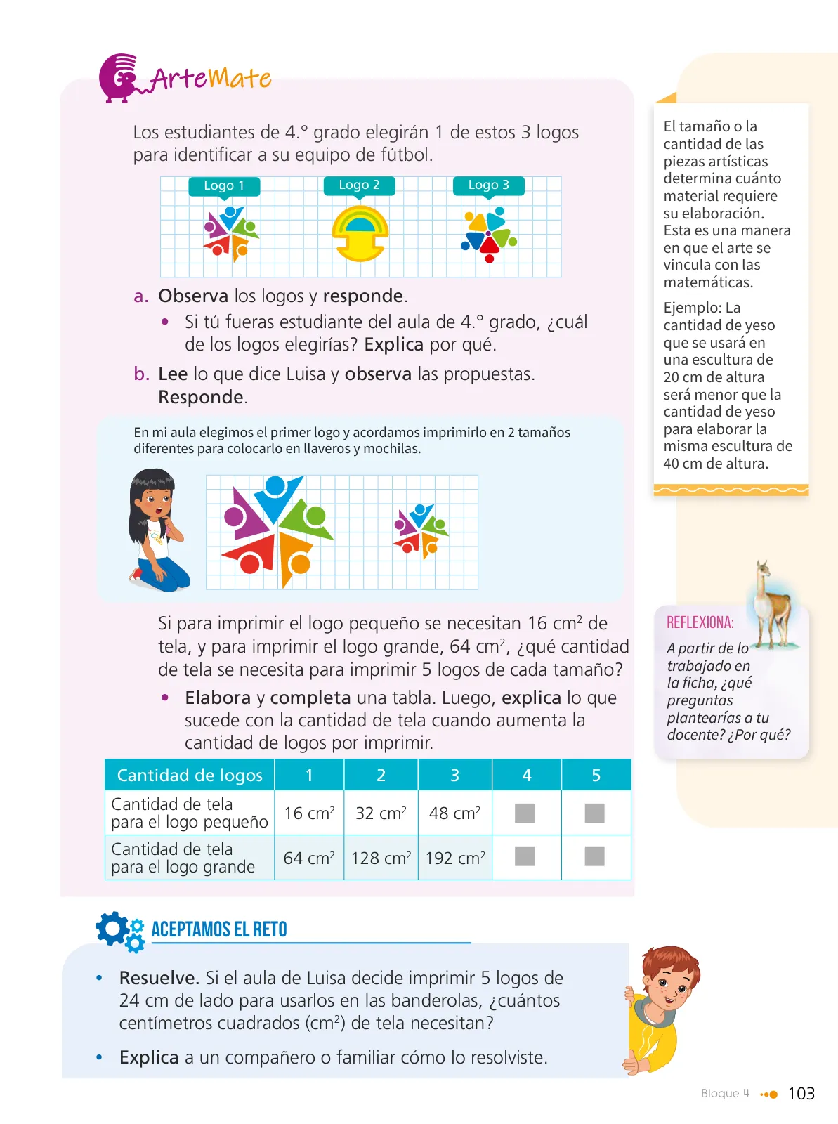 Miniatura página 105 de Texto de Matemática 4. Cuarto grado de Primaria · 2024