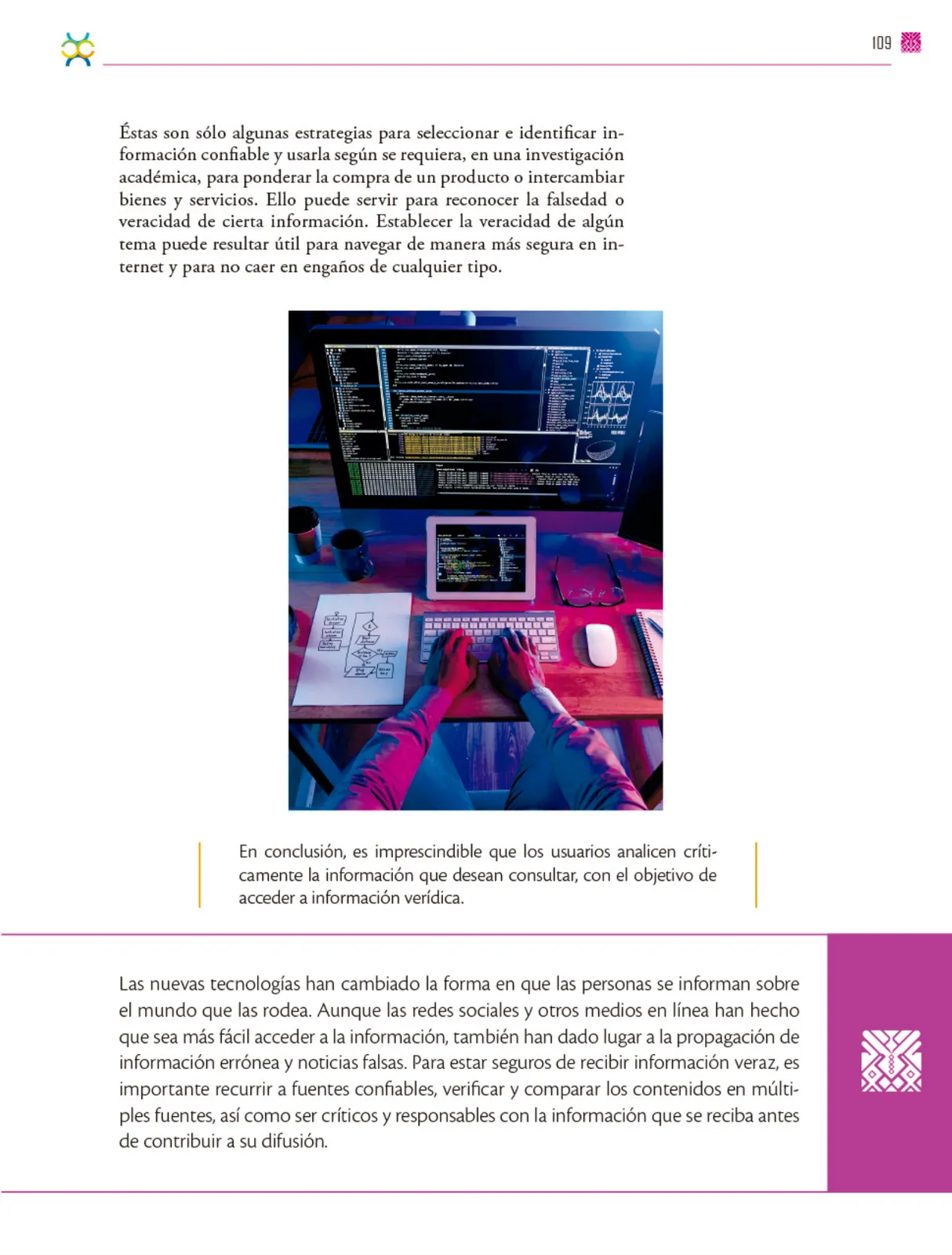 Página 110 de Colección Ximhai. De lo humano y lo comunitario.   Libro de Educación Secundaria Grado 1°  Ciclo Escolar 2025 - 2026