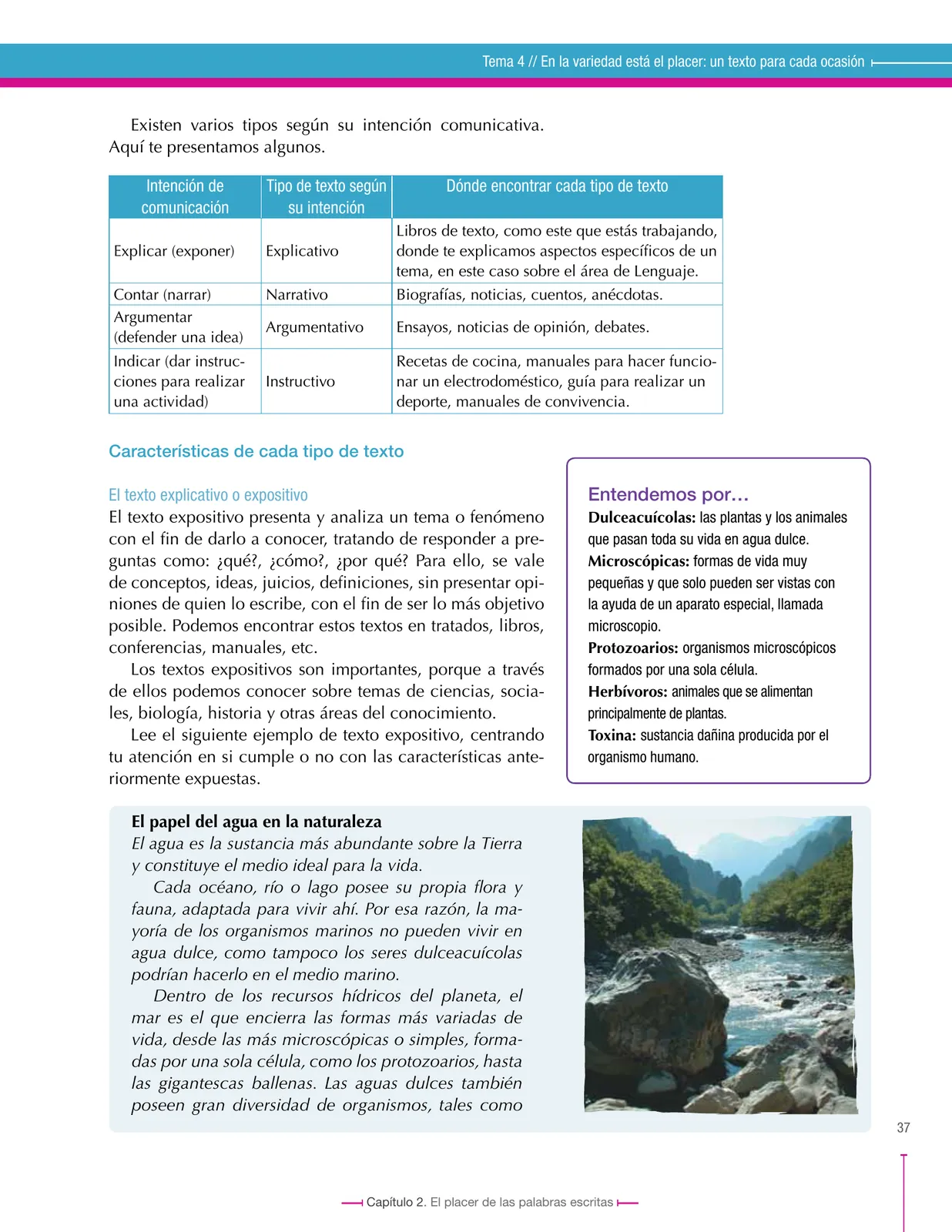 Miniatura página 37 de Lenguaje 6° · Secundaria Activa