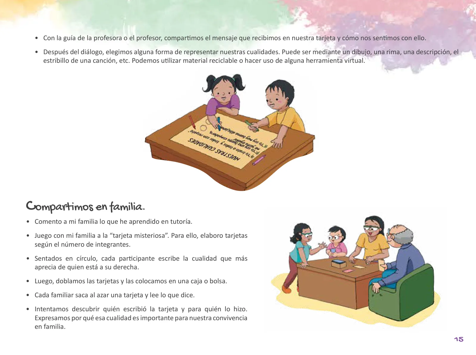 Página 17 de Cuadernillo de Tutoría 3 : tercer grado de Educación Primaria · 2021