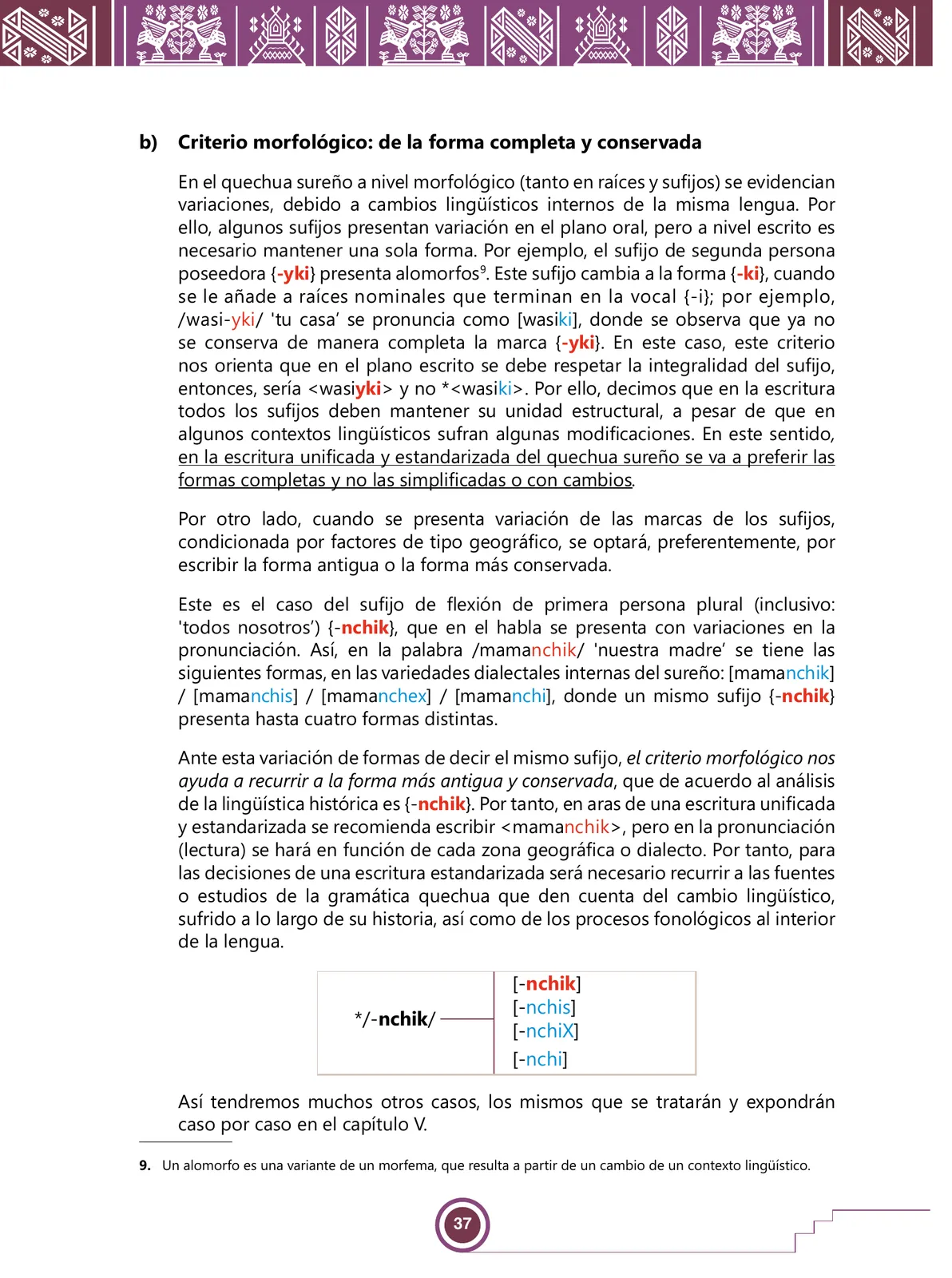 Página 39 de Urin Qichwa Qillqay Yachana Mayt'u = Manual de escritura quechua sureño · 2021