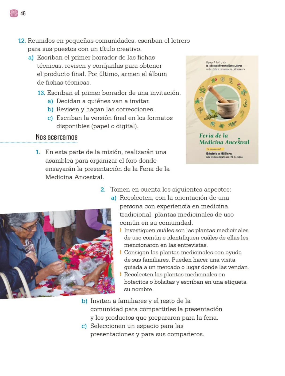 Página 49 de Proyectos Comunitarios.   Libro de Educación Primaria Grado 4°  Ciclo Escolar 2025 - 2026