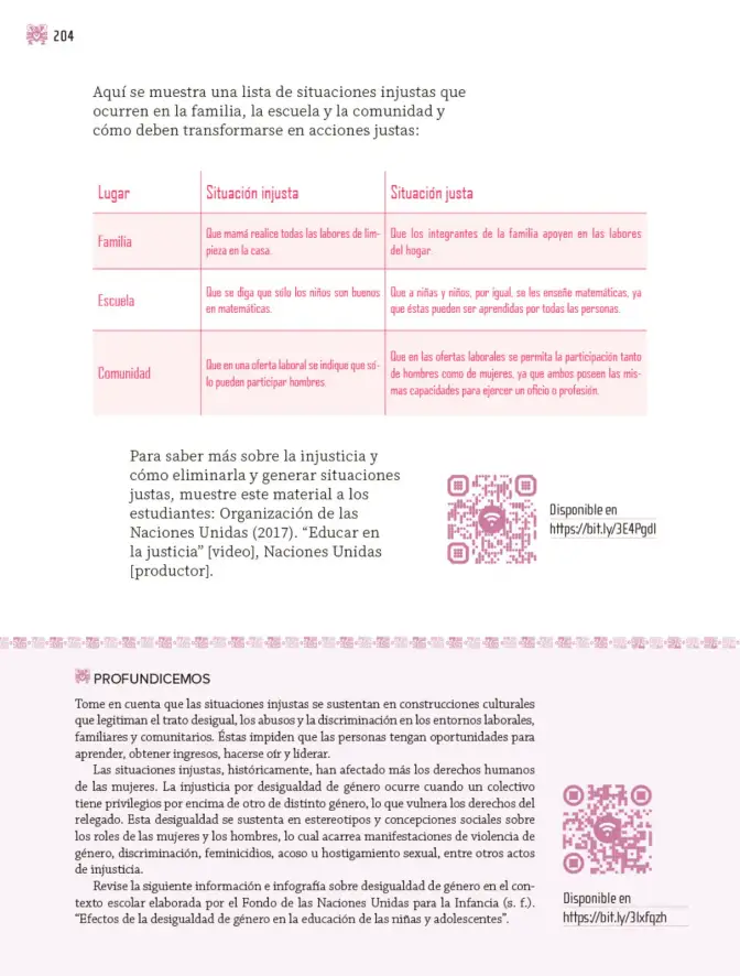 Página 205 de Nuestros saberes: Libro para alumnos, maestros y familia. Libro de Educación Primaria Grado 4° Ciclo Escolar 2025 - 2026