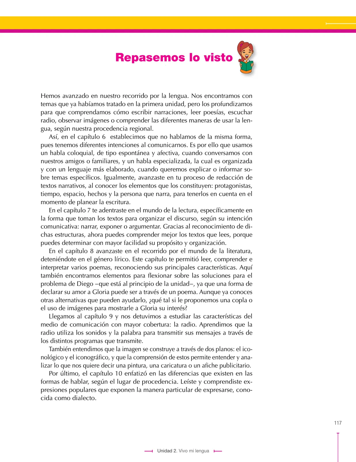 Miniatura página 117 de Lenguaje 6° · Secundaria Activa
